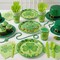 168-Pcs St. Patrick’s Day Tableware Set – Shamrock Plates, Cups, Napkins & Cutlery for 24 Guests – St. Patricks Party Supplies